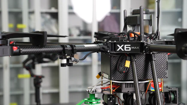 Photograph of an Aurelia X6 max inside of laboratory